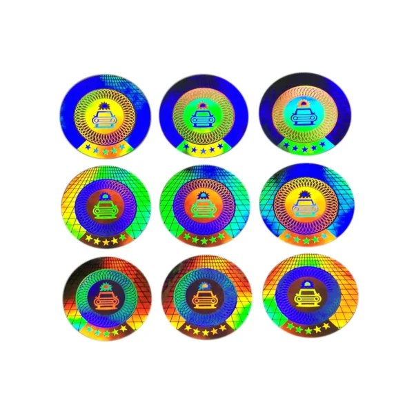 Dot Matrix Hologram Sticker